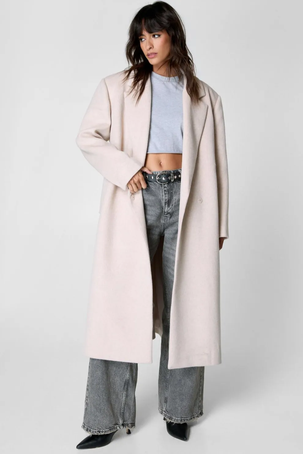 Premium Wool Blend Double Breasted Coat | Nasty Gal