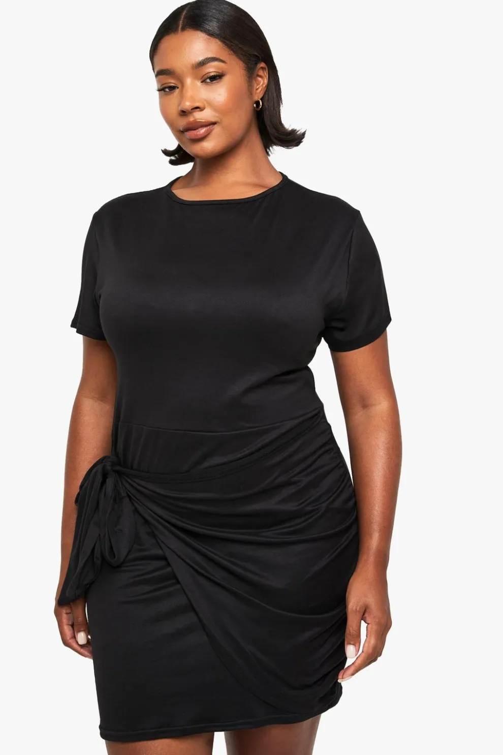 Plus wrap t-shirt dress | Nasty Gal