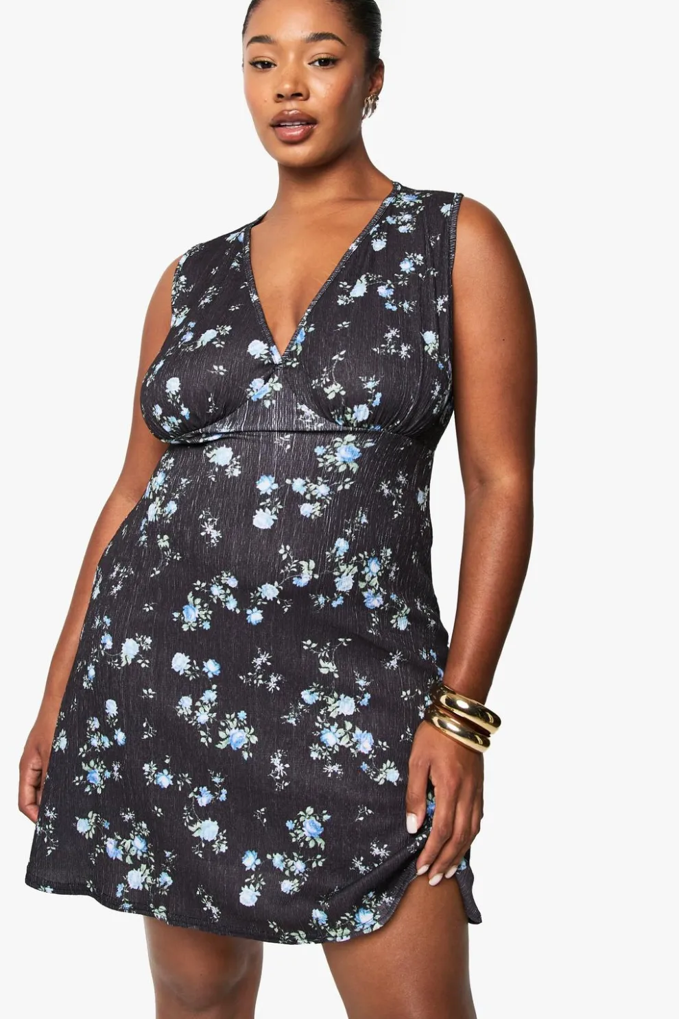 PLUS PRINTED TEXTURED SUNDRESS | Nasty Gal