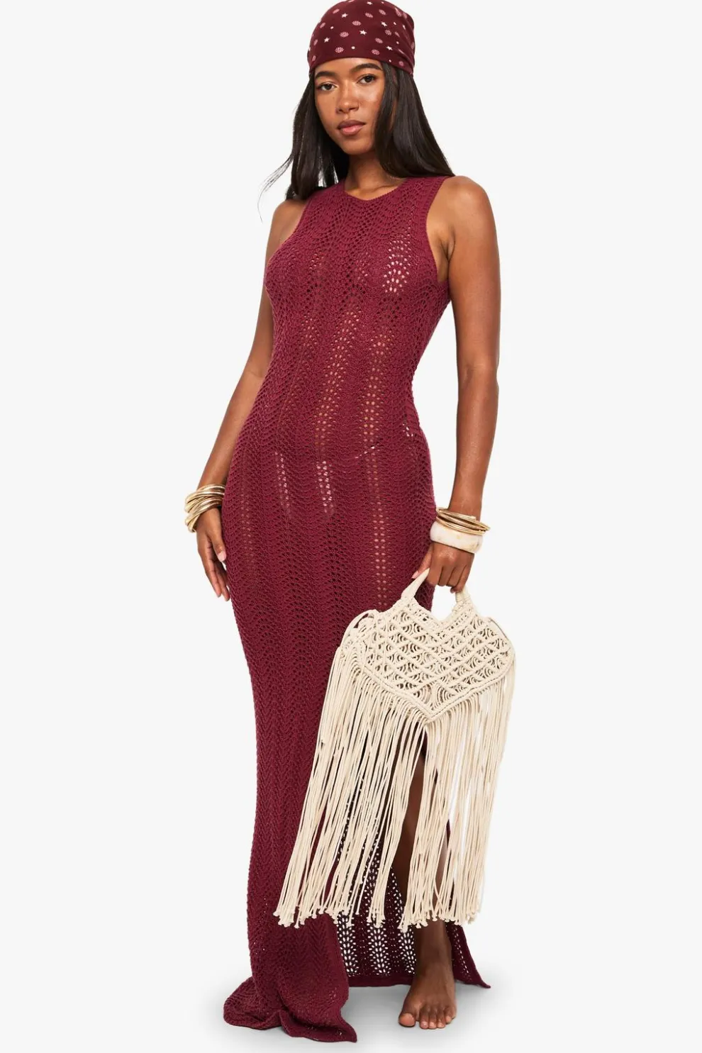 Scoop Back Crochet Beach Dress | Nasty Gal